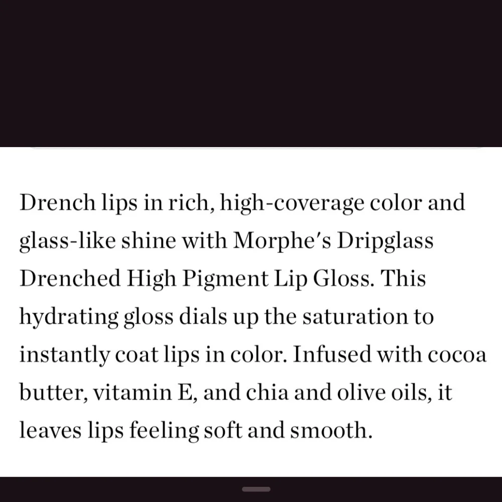 Morphe Dripglass Drenched High Pigment Lipgloss Shade: Wet Peach ✨ New